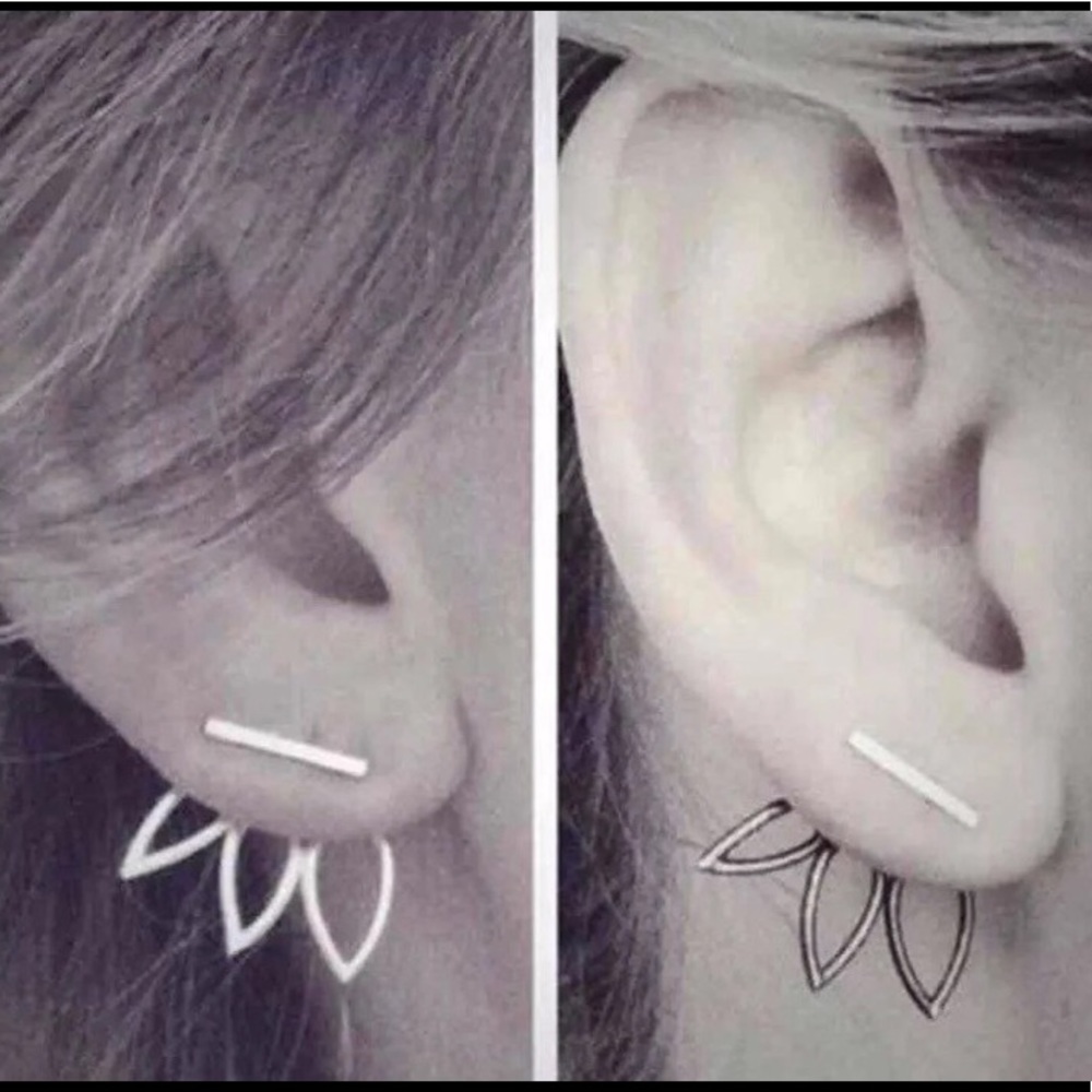 Hollow Flower Bud Stud Earrings